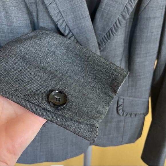 Classiques Entier Gray Blazer Tailored Suit Jacket - Picture 4 of 10